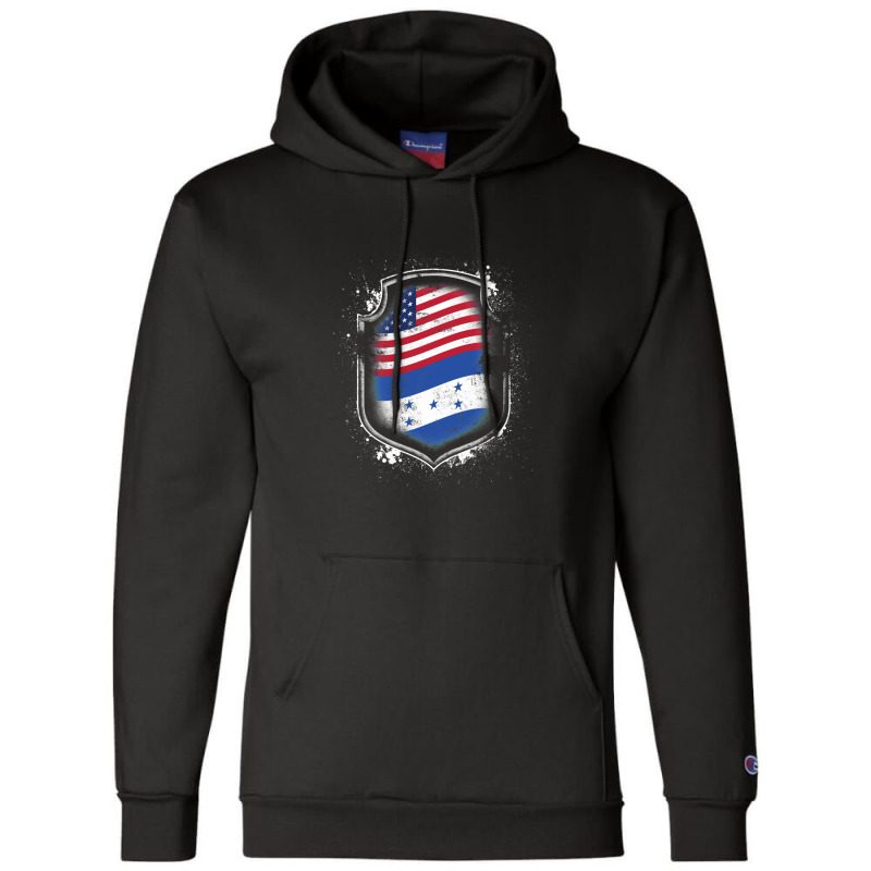 Honduran American Flag Champion Hoodie by RichardLopez | Artistshot