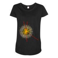 Lhc Particle Physics Higgs Boson Physics Student Teacher Maternity Scoop Neck T-shirt | Artistshot