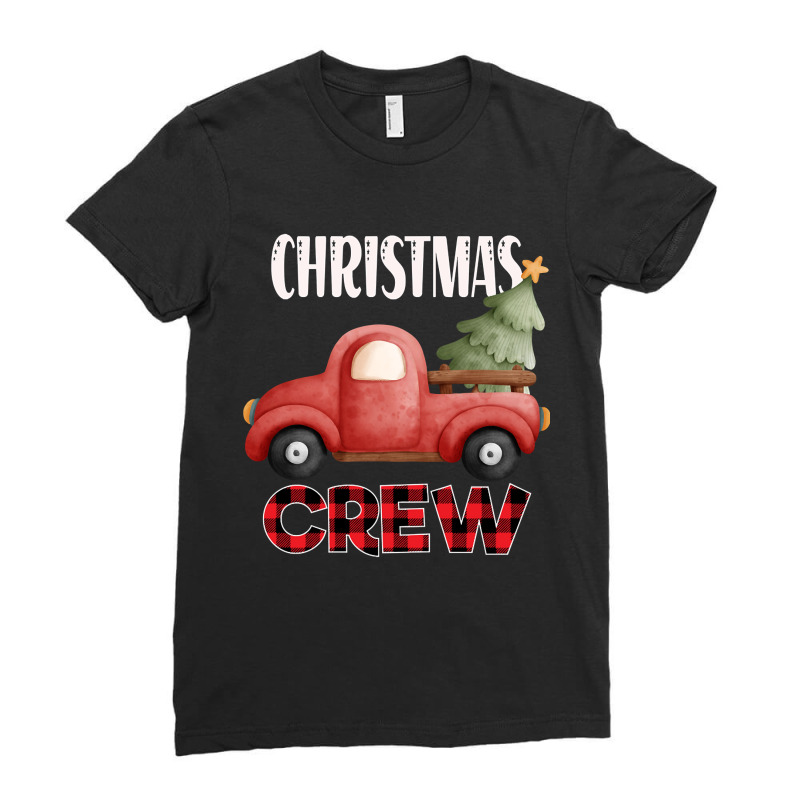 Christmas Car Crew Santa Claus Ç Ladies Fitted T-Shirt by Oreilly Ulrich | Artistshot