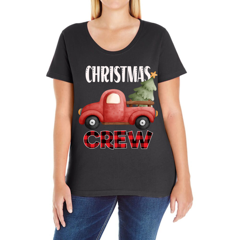 Christmas Car Crew Santa Claus Ç Ladies Curvy T-Shirt by Oreilly Ulrich | Artistshot