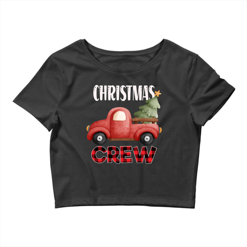 Christmas Car Crew Santa Claus Ç Crop Top by Oreilly Ulrich | Artistshot