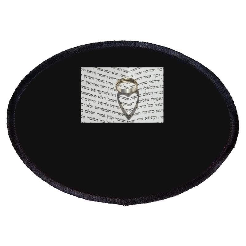 Jewish Wedding Concept Tri-blend Oval Patch | Artistshot