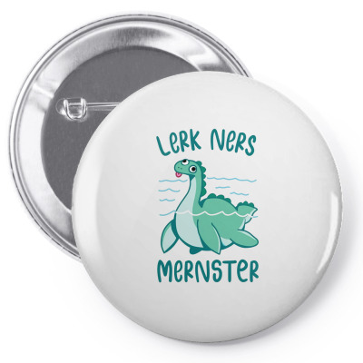Lerk Ners Mernster Pin-back Button Designed By Bariteau Hannah