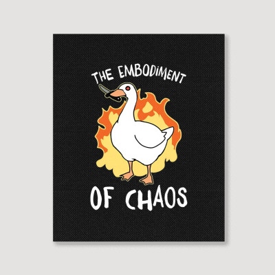 The Embodiment Of Chaos Portrait Canvas Print Designed By Bariteau Hannah