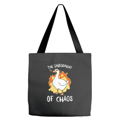 The Embodiment Of Chaos Tote Bags Designed By Bariteau Hannah