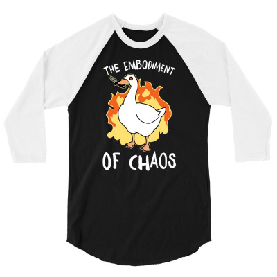 The Embodiment Of Chaos 3/4 Sleeve Shirt Designed By Bariteau Hannah