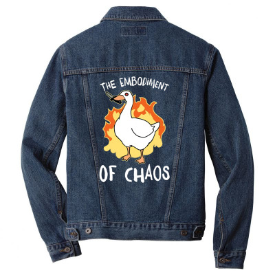 The Embodiment Of Chaos Men Denim Jacket Designed By Bariteau Hannah