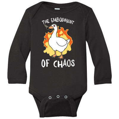 The Embodiment Of Chaos Long Sleeve Baby Bodysuit Designed By Bariteau Hannah