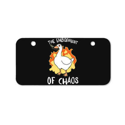The Embodiment Of Chaos Bicycle License Plate Designed By Bariteau Hannah
