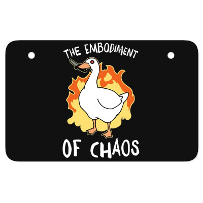 The Embodiment Of Chaos Atv License Plate Designed By Bariteau Hannah