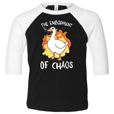 The Embodiment Of Chaos Toddler 3/4 Sleeve Tee Designed By Bariteau Hannah