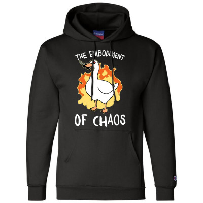 The Embodiment Of Chaos Champion Hoodie Designed By Bariteau Hannah