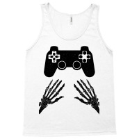 Funny Gamer Halloween Spooky Skeleton Hands Gift Kids Boys Girls Teens Tank Top | Artistshot