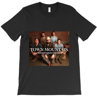 Town Mountain Design T-shirt Designed By Shop