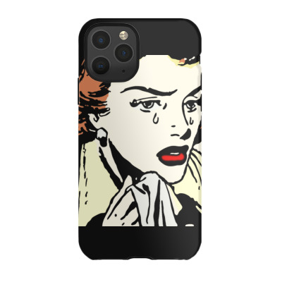 Crying Comic Girl Iphone 11 Pro Case Designed By Bariteau Hannah