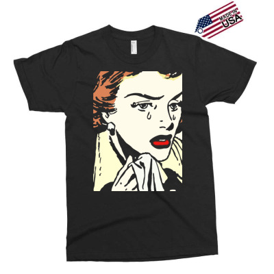 Crying Comic Girl Exclusive T-shirt Designed By Bariteau Hannah