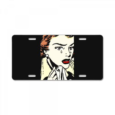 Crying Comic Girl License Plate Designed By Bariteau Hannah