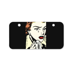 crying comic girl Bicycle License Plate | Artistshot