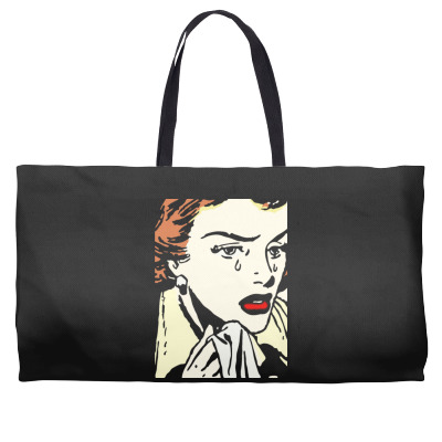 Crying Comic Girl Weekender Totes Designed By Bariteau Hannah