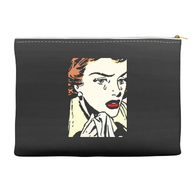 Crying Comic Girl Accessory Pouches Designed By Bariteau Hannah