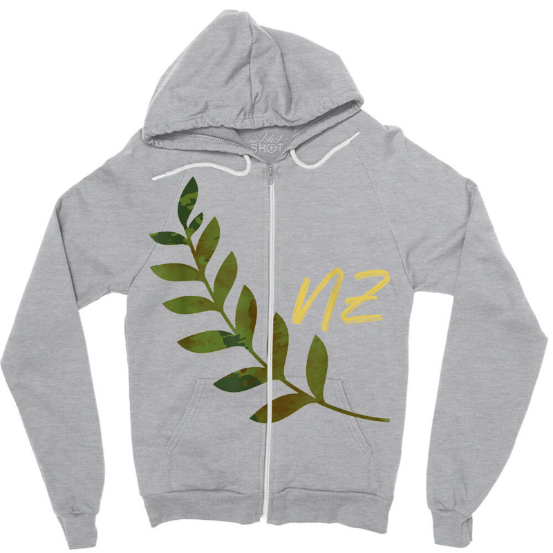 Fern Kiwi Gift New Zealand Zipper Hoodie by dirije | Artistshot