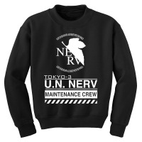 Tokyo 3 Nerv White Youth Sweatshirt | Artistshot