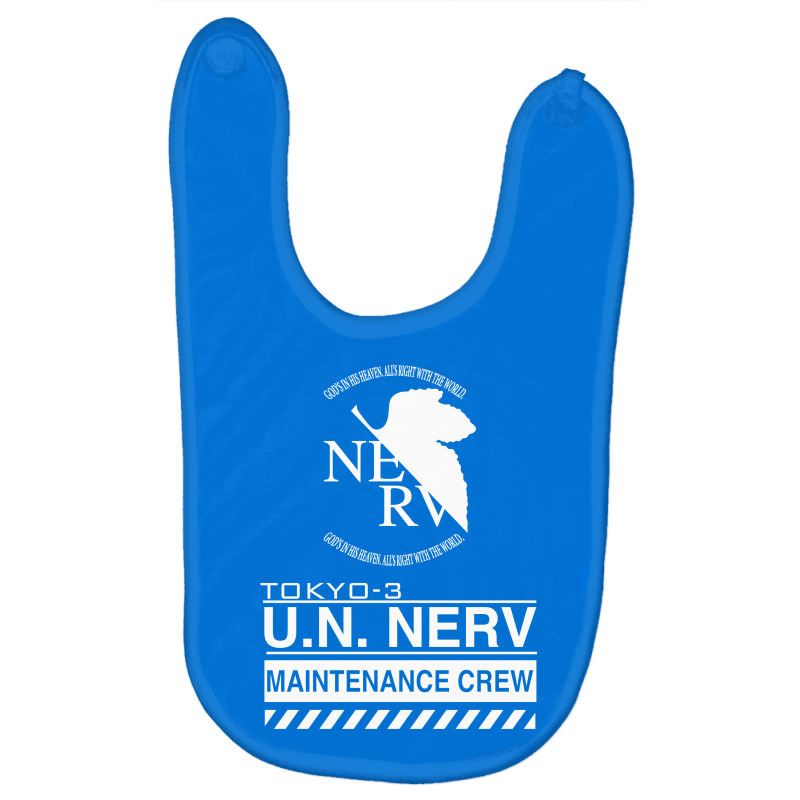 Tokyo 3 Nerv White Baby Bibs | Artistshot