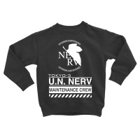 Tokyo 3 Nerv White Toddler Sweatshirt | Artistshot