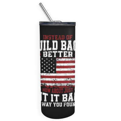 Instead Of Build Back Better Skinny Tumbler Designed By Bariteau Hannah