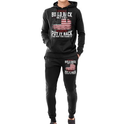 Instead Of Build Back Better Hoodie & Jogger Set Designed By Bariteau Hannah