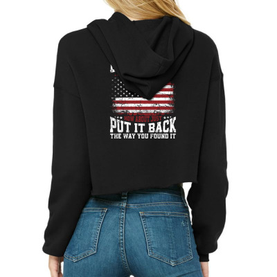 Instead Of Build Back Better Cropped Hoodie Designed By Bariteau Hannah