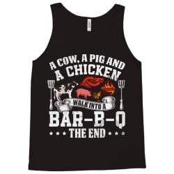 a pig a chicken and a cow bbq Tank Top | Artistshot