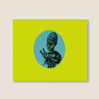 Alien Rap Funny Landscape Canvas Print | Artistshot