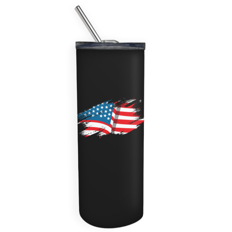 American Flag 1 Skinny Tumbler | Artistshot