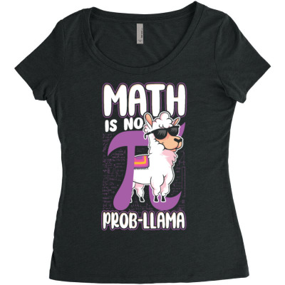 Math Teacher Nerd Student Formula Women's Triblend Scoop T-shirt Designed By Bariteau Hannah