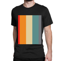 Vertical Striped Graphic Classic T-shirt | Artistshot