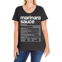 Marinara Sauce Nutrition Fact Funny Thanksgiving Christmas Ladies Curvy T-shirt | Artistshot