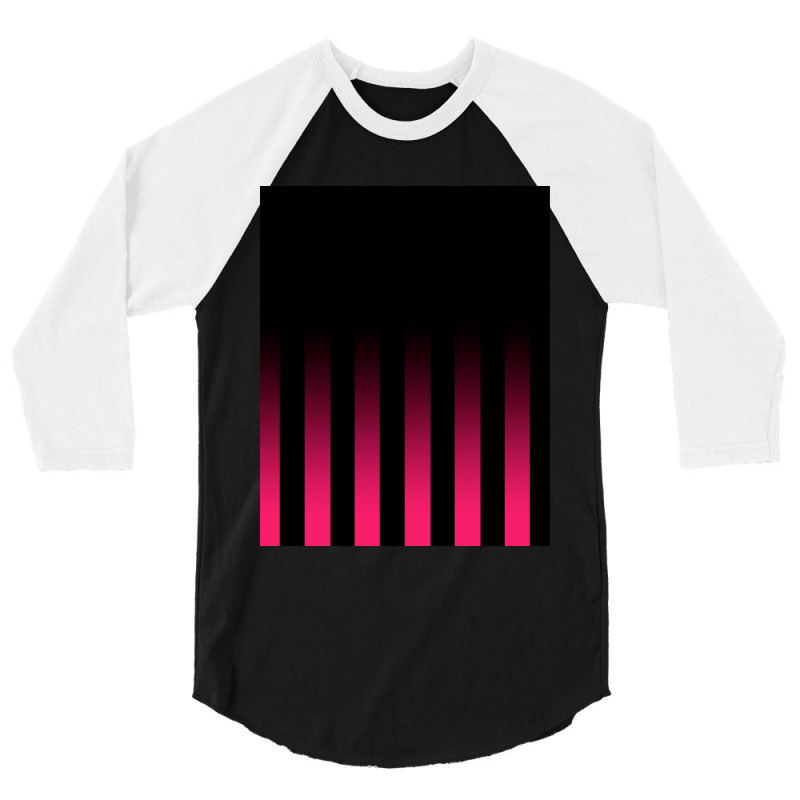 Vertical Striped Graphic 3/4 Sleeve Shirt | Artistshot