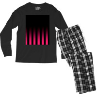 Vertical Striped Graphic Men's Long Sleeve Pajama Set | Artistshot