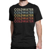 Coldwater Michigan Coldwater Mi Retro Vintage Text Classic T-shirt | Artistshot