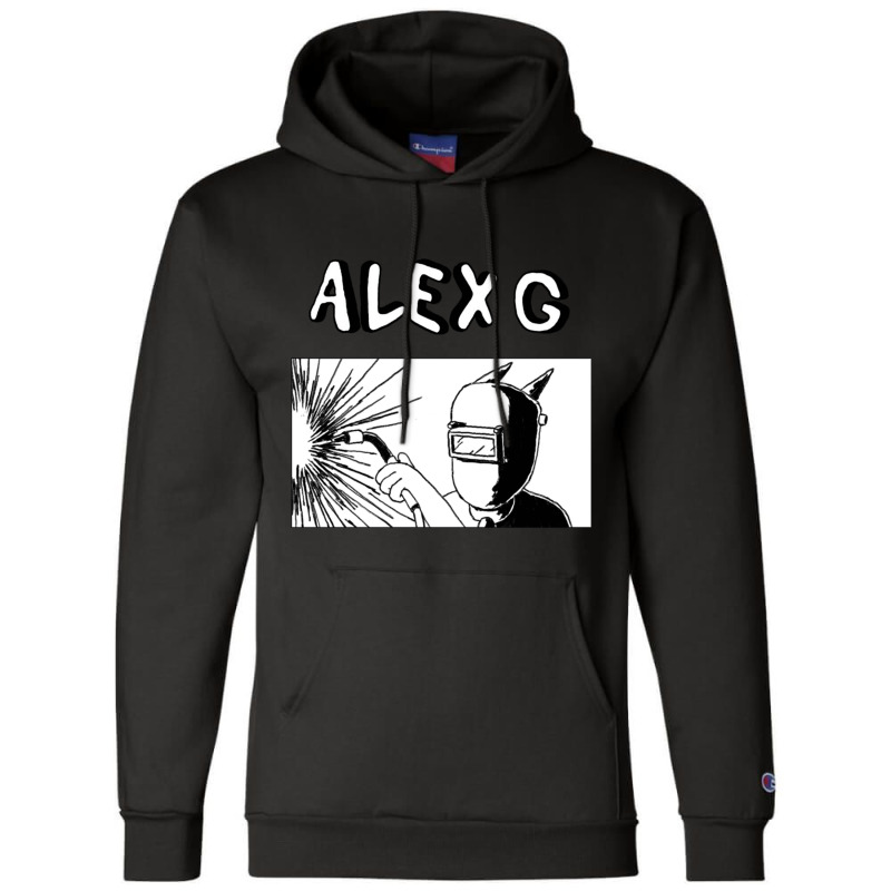 Alex G Welder Champion Hoodie by UJAYWEHYE | Artistshot