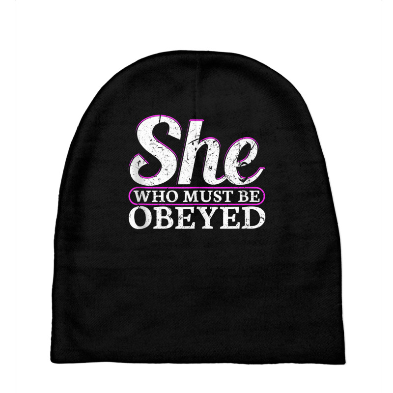 She Who Must Be Obeyed Dominatrix Bdsm Dom Sub Kinky Tank Top Baby Beanies by cm-arts | Artistshot