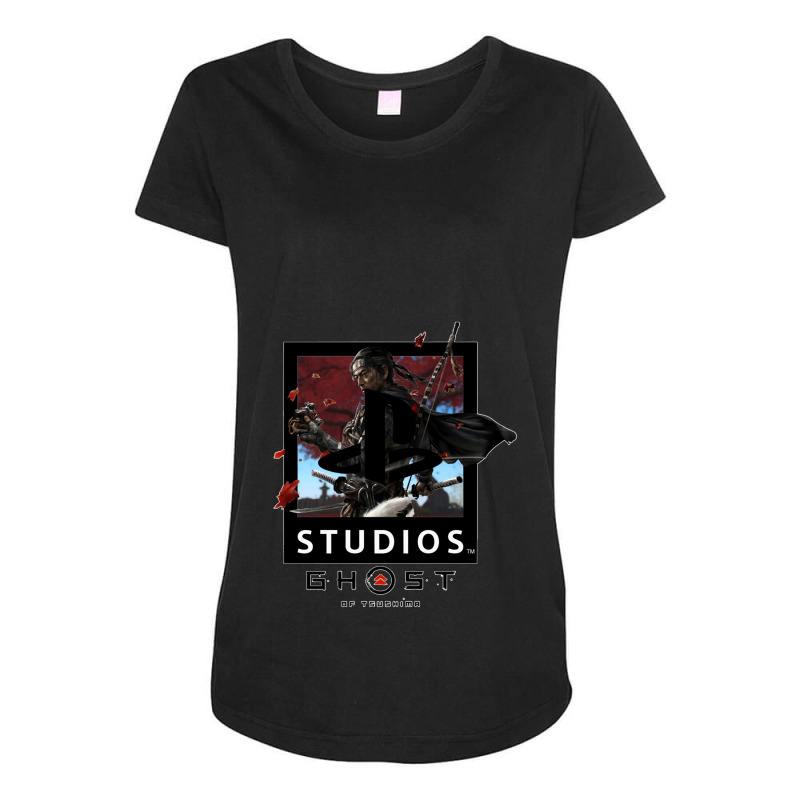 Studio The Ghost Of Tsushima Classic Maternity Scoop Neck T-shirt by cm-arts | Artistshot