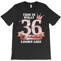 36 & Fabulous I Rose And Black Party Group Candid Photo Item T-shirt | Artistshot