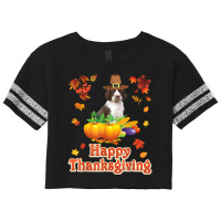 Happy Thanksgiving English Springer Spaniel Dog I'm Thankful Scorecard Crop Tee | Artistshot