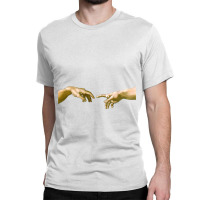 Touch Of God, The Creation Of Adam, (close Up), Michelangelo, 1510, Ge Classic T-shirt | Artistshot