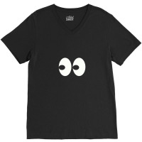 Cartoon Eyes V-neck Tee | Artistshot