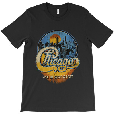 Chicago Band Live In Concert T-shirt Designed By Manganto