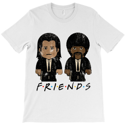 John Travolta Samuel L Jackson Friends T-shirt Designed By Manganto