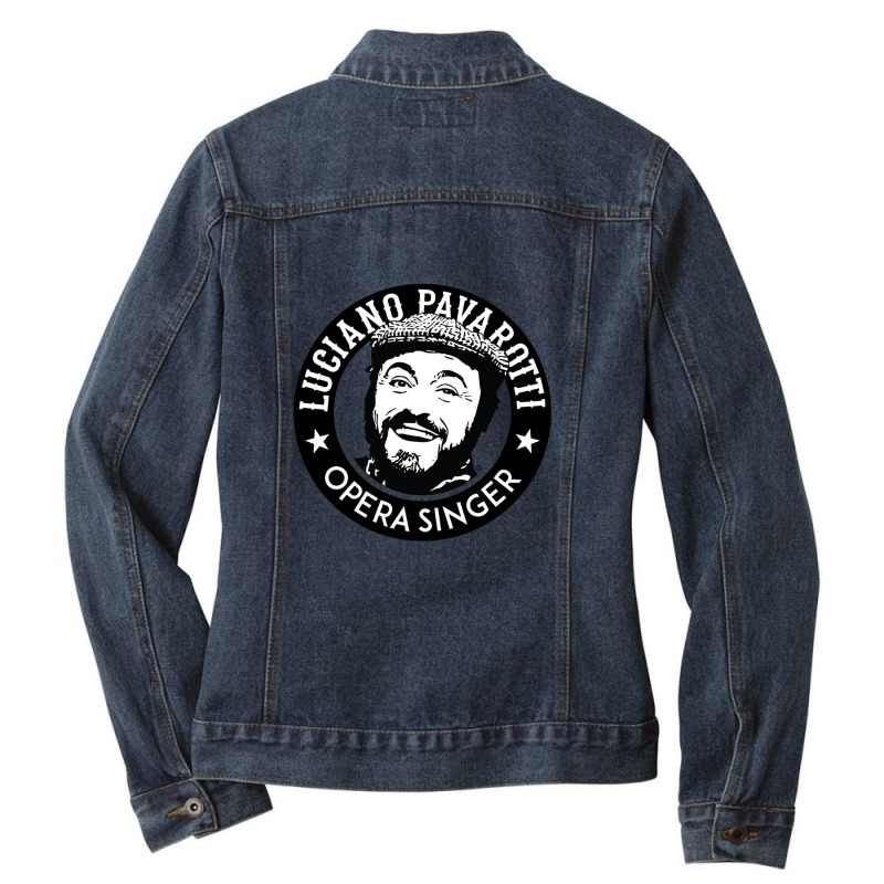 Pavarotti For Friend Ladies Denim Jacket | Artistshot